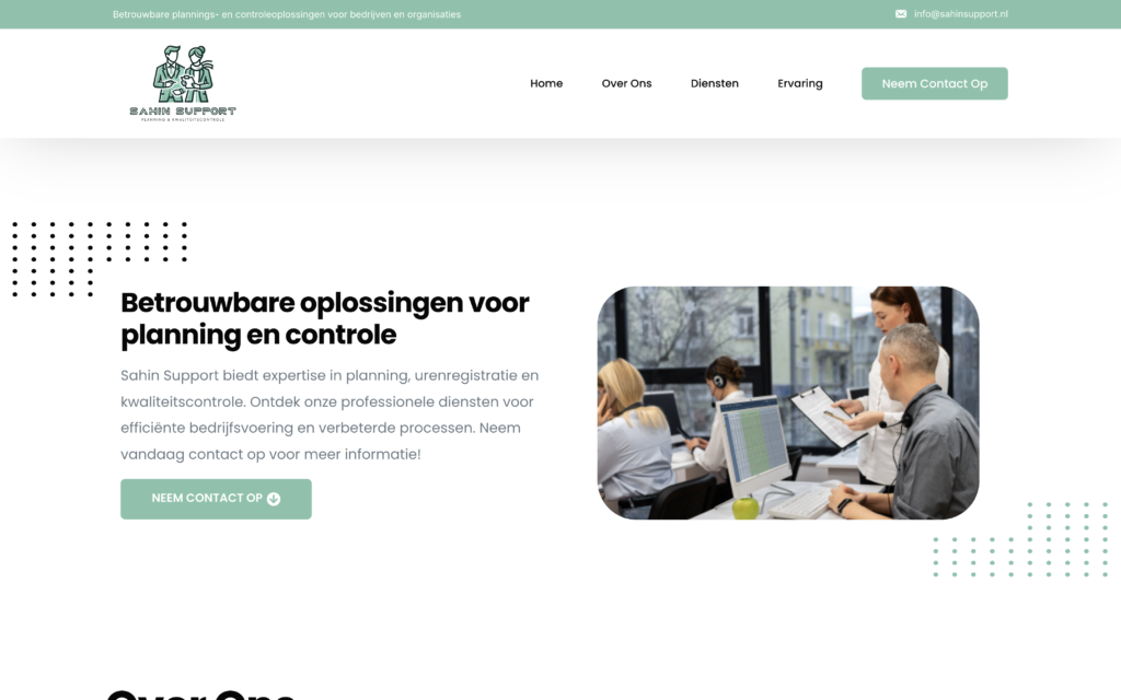 Website van Sahin Support